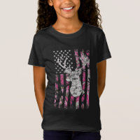 Deer Hunting Camo American Flag Pink Buck