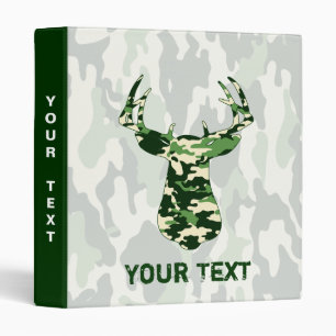 Deer Hunting Camo Buck Binder