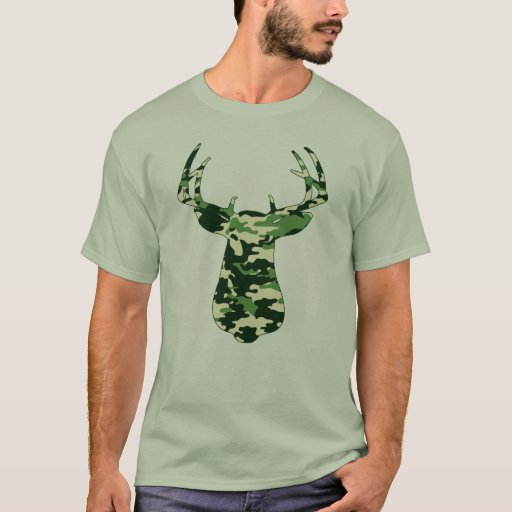 Deer Hunting Camo Buck T-Shirt | Zazzle