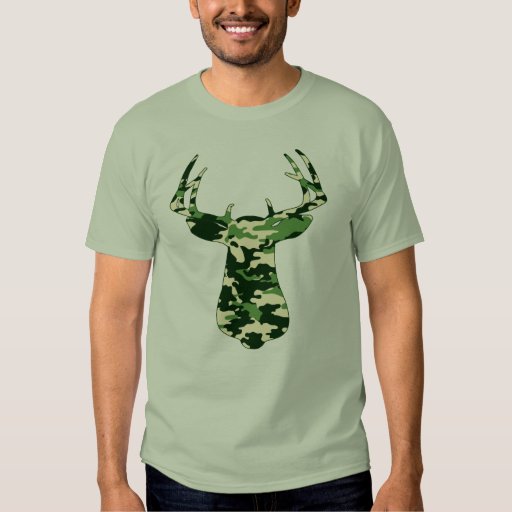 Deer Hunting Camo Buck Tees | Zazzle