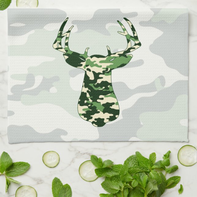 Deer Hunting Camo Buck Towel (Folded)