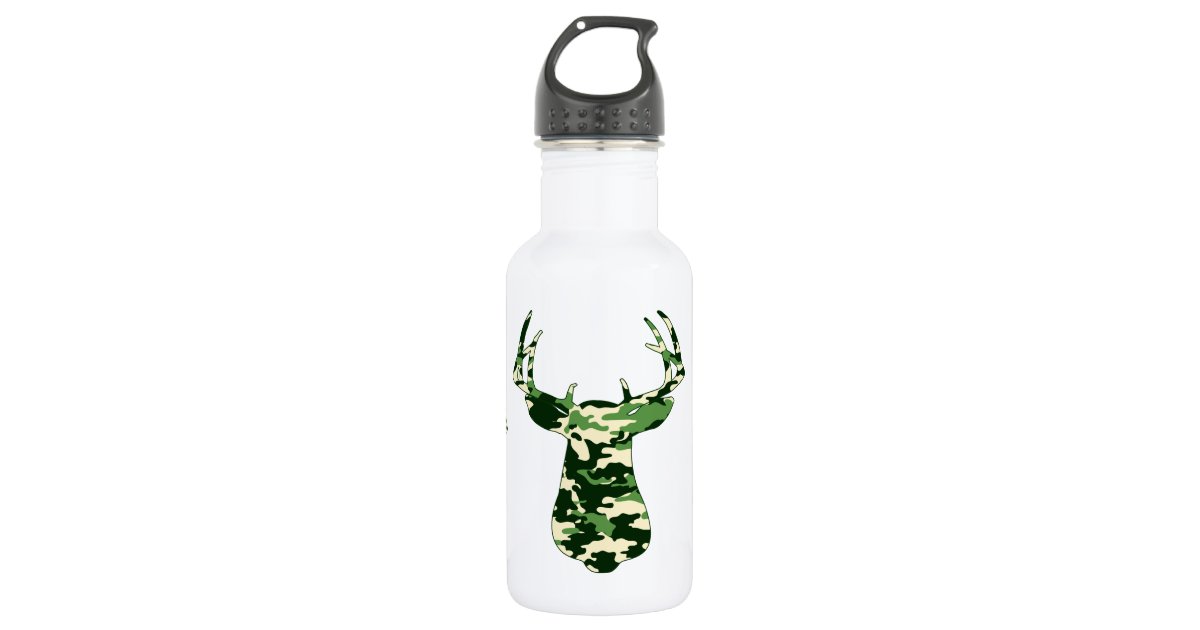 White Camo Water Bottle Custom Camo Cup Camouflage Tumbler Loves to Hunt  Custom Hunting Cup Personalized Camo Hunter Water Bottle 