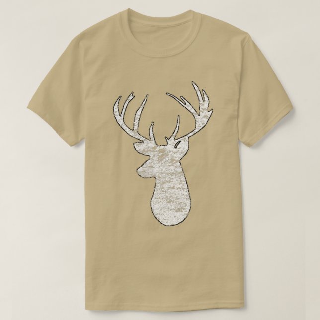 Deer Hunting Camo Flag 2Sided  T-Shirt (Design Front)