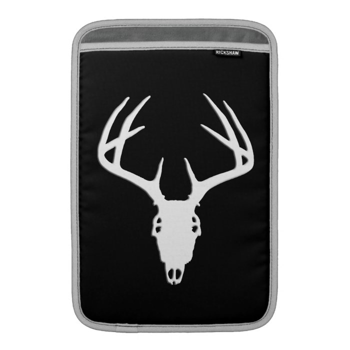 Deer Hunting   Deer Skull Silhouette Sleeves For MacBook Air