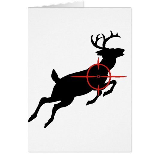 Deer Hunting- Deer with crosshairs on it (Front)