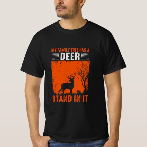 Deer Hunting Family Tree T_Shirt