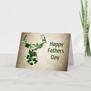Deer Hunting Fathers Day Cards