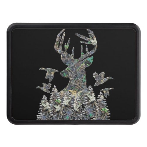 Deer Hunting Gifts Camo Buck Duck Hitch Cover