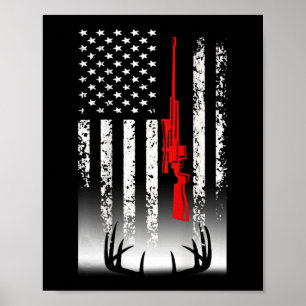 Deer hunting hunter gifts poster