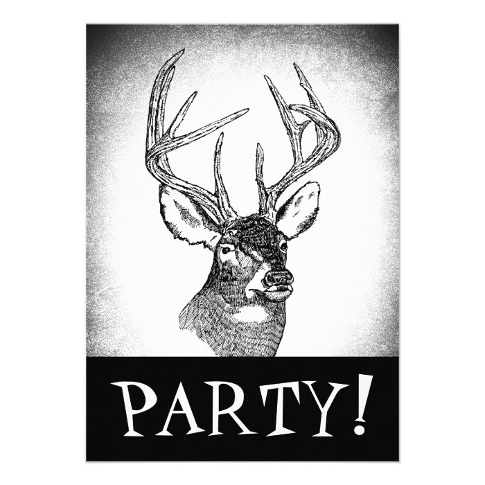 Deer Hunting Invitation