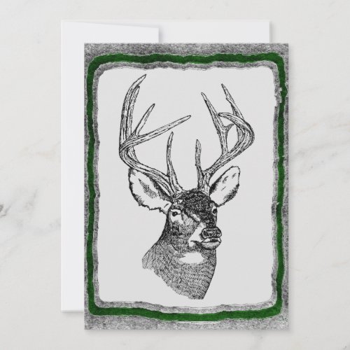 Deer Hunting invitation template