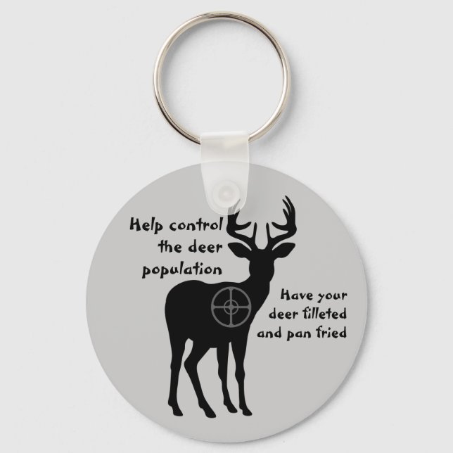 Deer Hunting Keychain (Front)