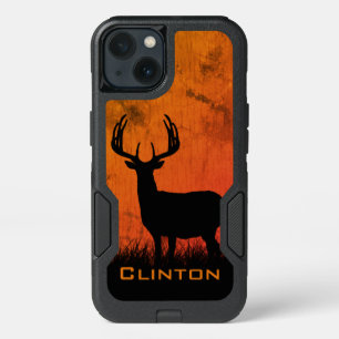 Deer Hunting Large Antlers Name OtterBox iPhone Ca 13 Case