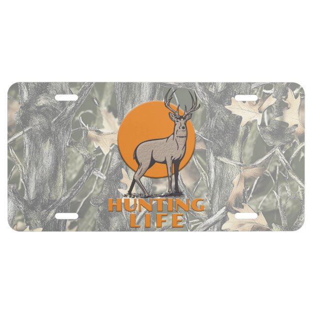 Deer Hunting License Plate (Front)