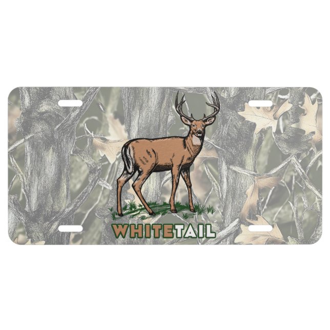 Deer Hunting License Plate (Front)