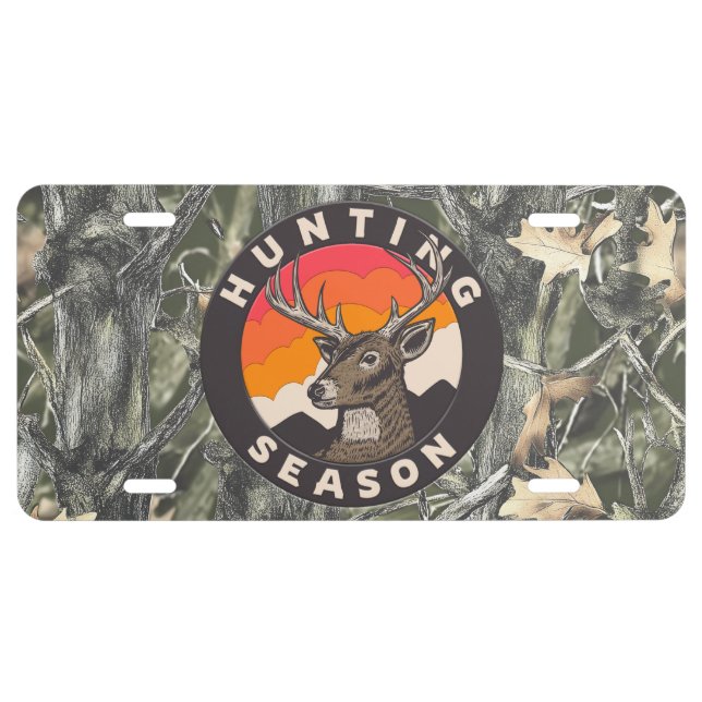 Deer Hunting License Plate (Front)