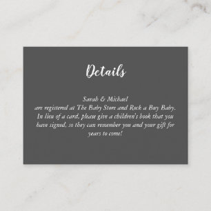 Deer Hunting Lodge Baby Shower Antlers Boy Blue Enclosure Card