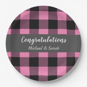 Deer Hunting Lodge Baby Shower Antlers Girl Pink Paper Plates