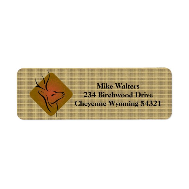 Deer Hunting Logo Label (Front)