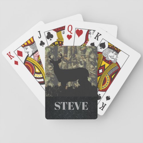 Deer Hunting Name Playing Cards