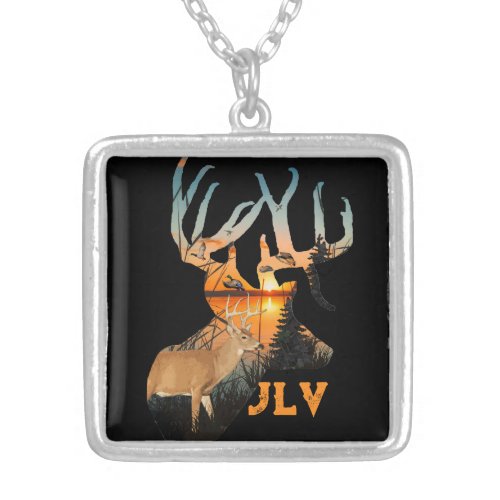 Deer Hunting Necklace for Men Personalized