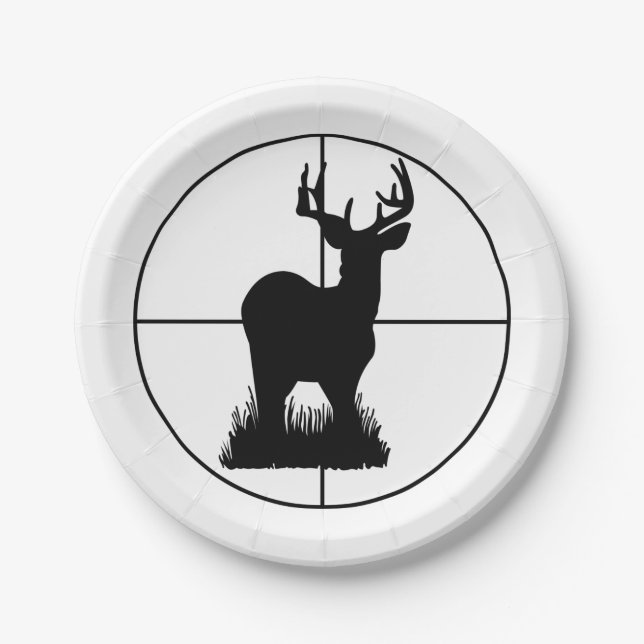 Deer Hunting Paper Plates (Front)