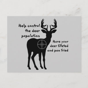 Deer Hunting Postcard