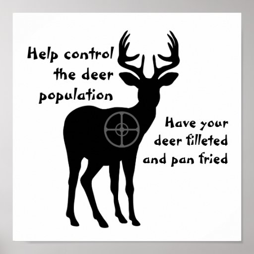 Deer Hunting Poster | Zazzle