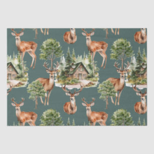 Deer Hunting Rustic Holiday Christmas Tissue Paper