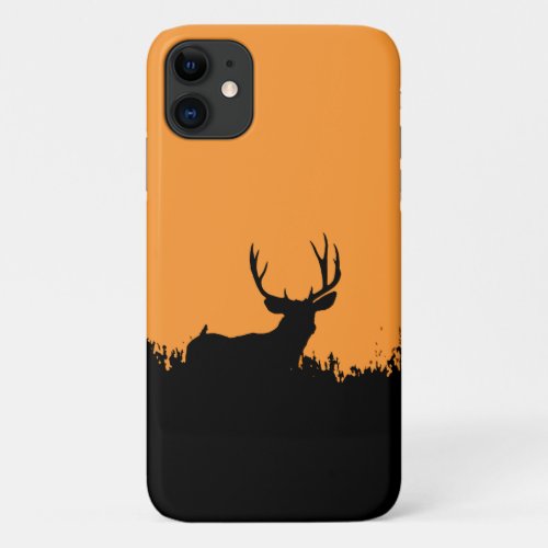 Deer Hunting Scene _ Trophy Buck at Sunset iPhone 11 Case