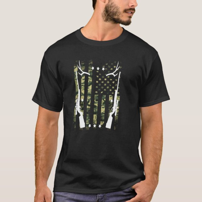 Deer Hunting Season Eat More Fast Food Hunter T-Shirt (Front)