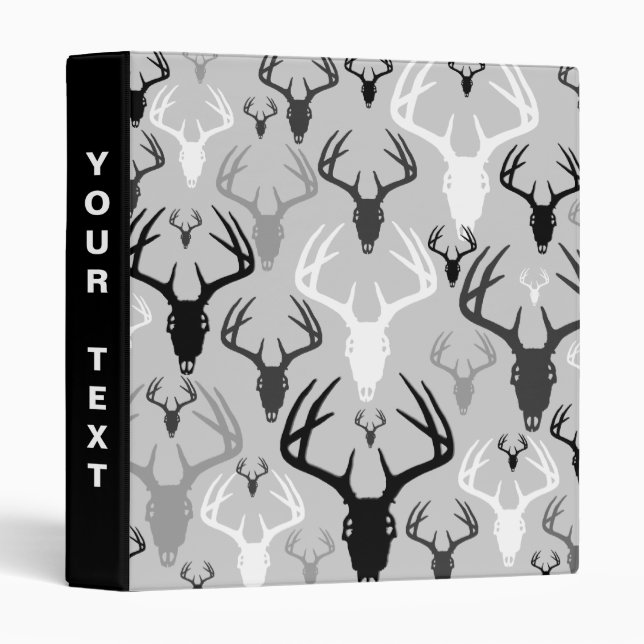 Deer Hunting Skull pattern Binder (Front/Spine)