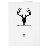 Deer Hunting Skull w/ Antlers Cards (Back)