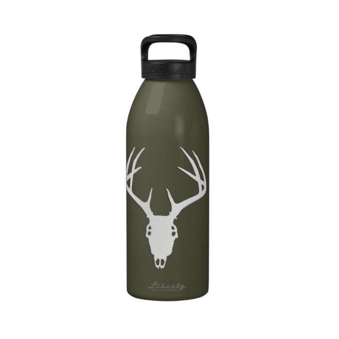 Deer Hunting Skull w/ Antlers Drinking Bottles