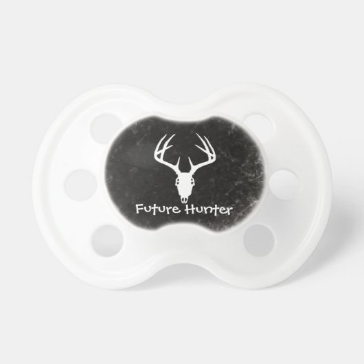 Deer Hunting Skull w/ Antlers Pacifier (Front)