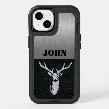 Deer Hunting Sports Men Rugged Buck Name Otterbox Iphone 14 Case