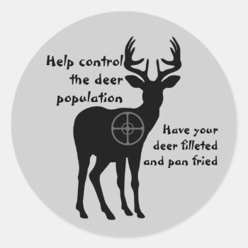 Deer Hunting Sticker by warrior_woman at Zazzle