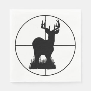 Deer Hunting Target Silhouette Napkins