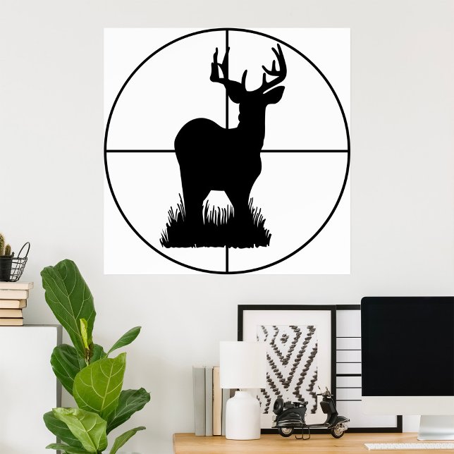 Deer Hunting Target Silhouette Poster (Creator Uploaded)