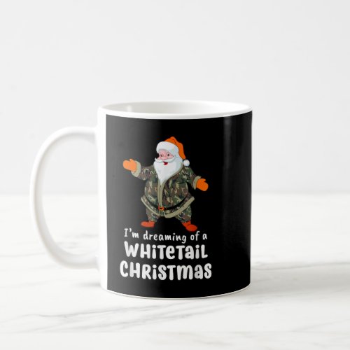 Deer Hunting Whitetail Christmas Camo Santa  Coffee Mug