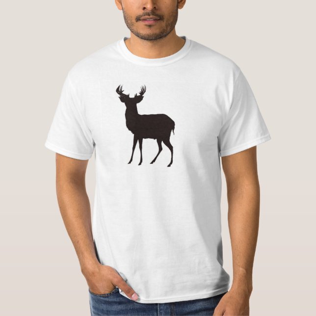 deer image on men's t shirt in attractive look (Front)