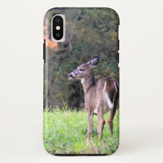 Deer in a Field -Autumn day iPhone X Case