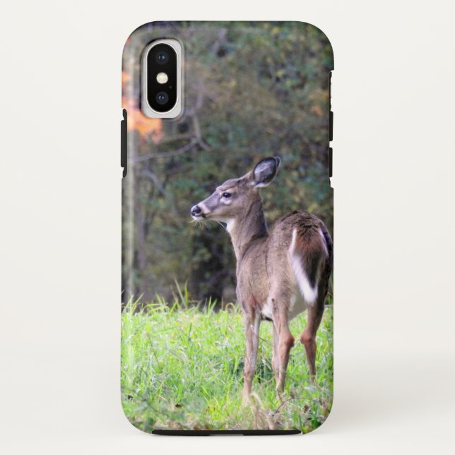 Deer in a Field -Autumn day Case-Mate iPhone Case (Back)