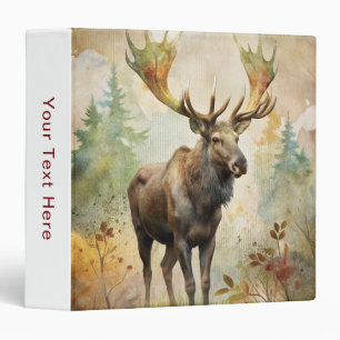 Deer in a Forest 3 Ring Binder