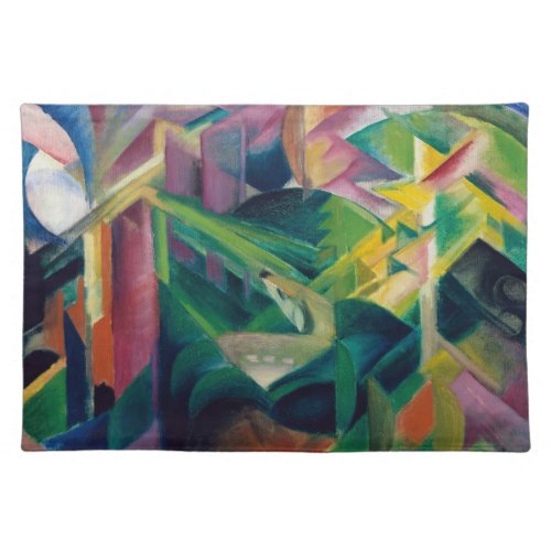 Deer in a Monastery Garden by Franz Marc Cloth Placemat