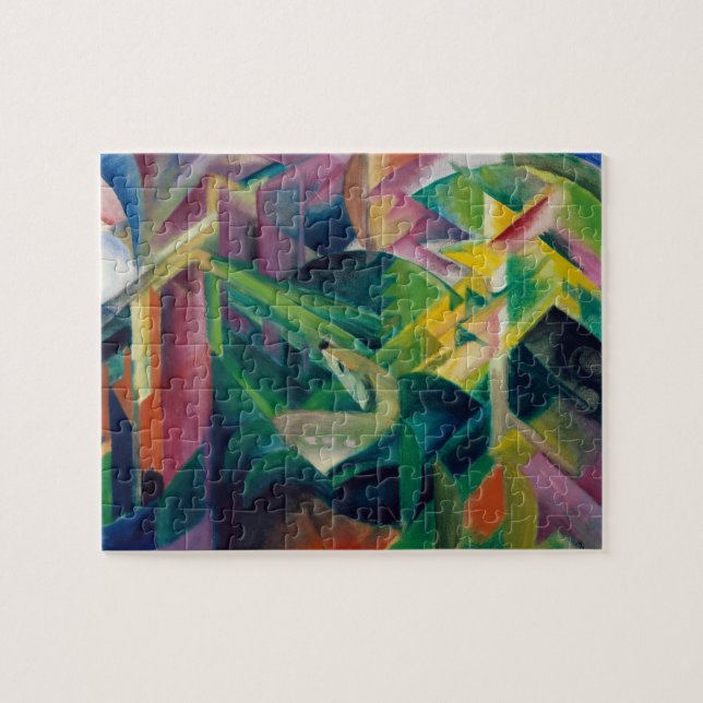Deer in a Monastery Garden by Franz Marc Jigsaw Puzzle (Horizontal)