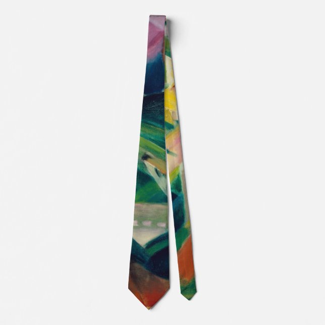 Deer in a Monastery Garden by Franz Marc Neck Tie (Front)