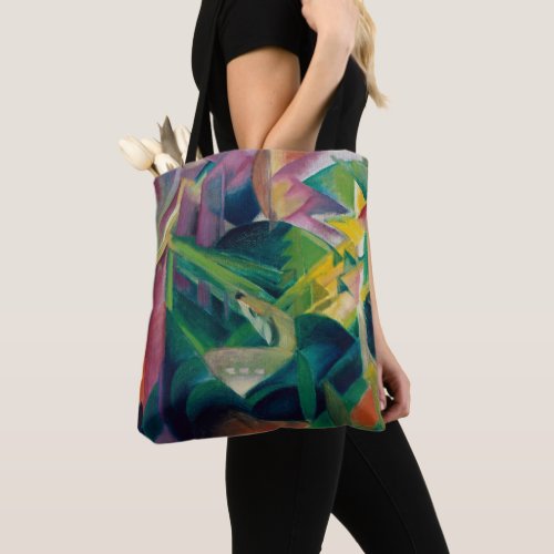 Deer in a Monastery Garden by Franz Marc Tote Bag