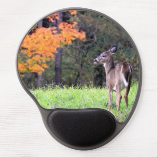 Deer in an Autumn Field Gel Mouse Pad