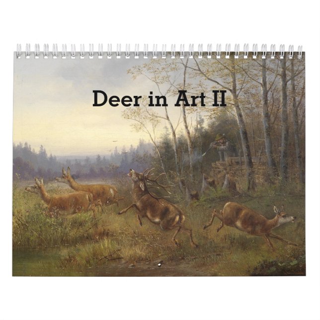 Deer in Art II Calendar (Cover)
